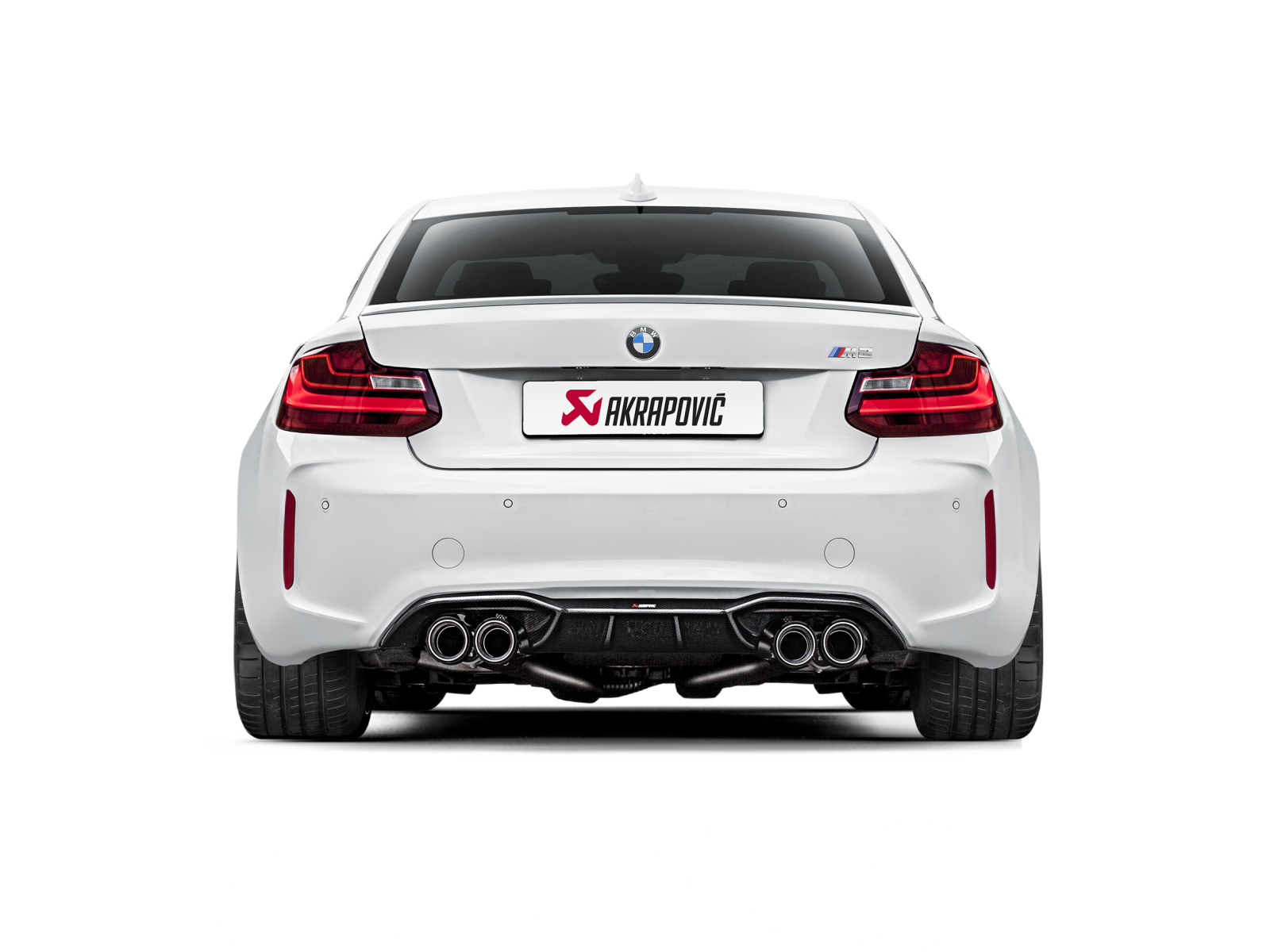 Akrapovic Carbon Heckdiffusor - Hochglanz für BMW M2 (F87) 2017