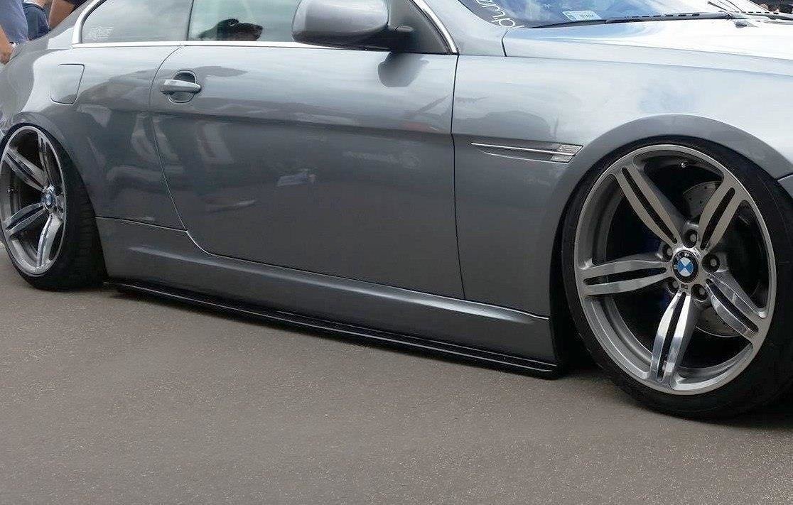 Maxton Design Seitenschweller Ansatz für BMW 6er E63 / E64 (vor Facelift) schwarz Hochglanz