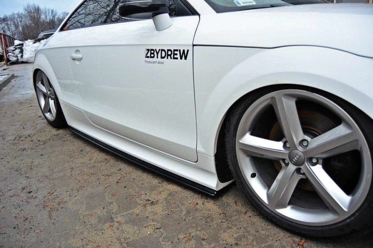 Maxton Design Seitenschweller Ansatz für Audi TT RS 8J schwarz Hochglanz