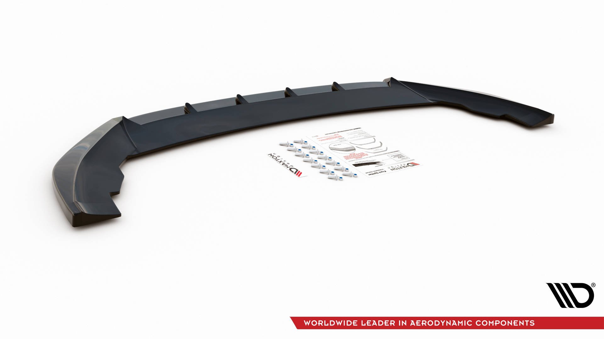 Maxton Design Front Ansatz V.1 für Seat Leon FR Mk4 schwarz Hochglanz