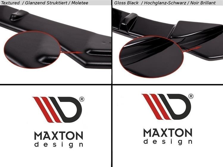 Maxton Design Spoiler CAP für VW SCIROCCO STANDARD schwarz Hochglanz