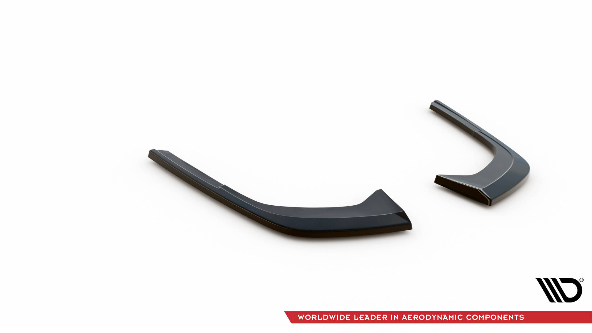 Maxton Design Heck Ansatz Flaps Diffusor für Audi A4 B9 Facelift schwarz Hochglanz