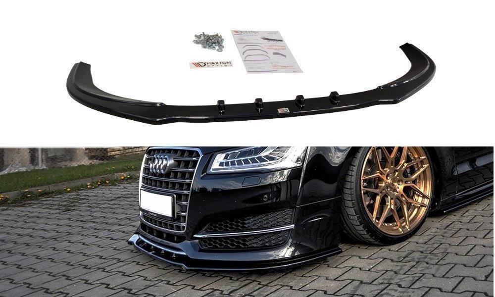Maxton Design Front Ansatz V.1 für Audi S8 D4 FL schwarz Hochglanz