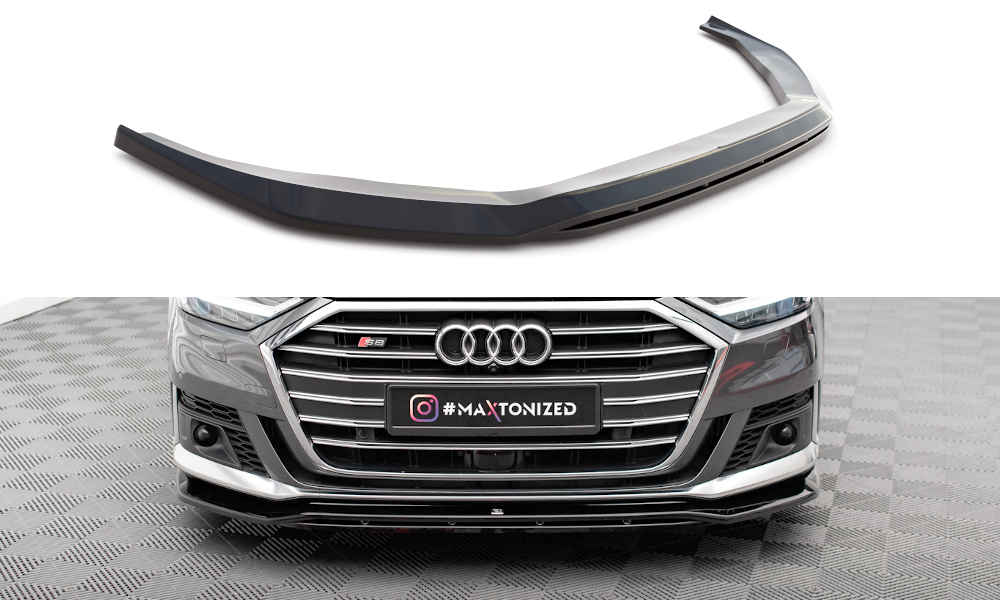 Maxton Design Front Ansatz V.1 für Audi S8 D5 schwarz Hochglanz