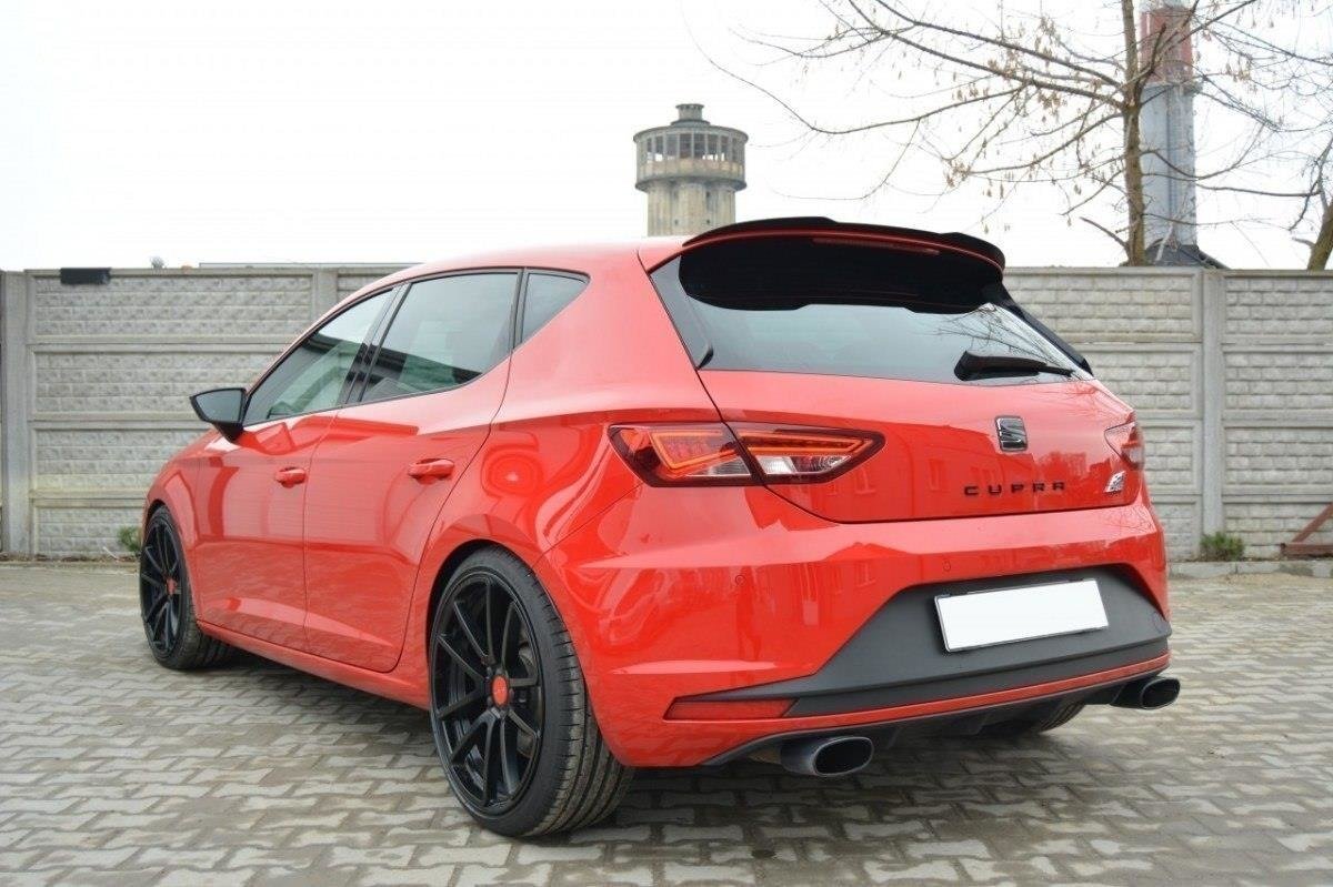 Maxton Design Spoiler CAP für SEAT LEON III CUPRA schwarz Hochglanz