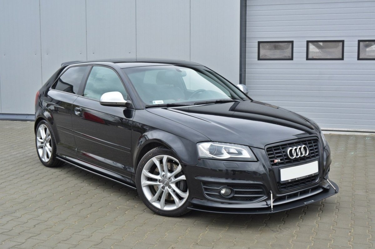 Maxton Design Seitenschweller Ansatz für Audi S3 8P / S3 8P FL / RS3 8P schwarz Hochglanz