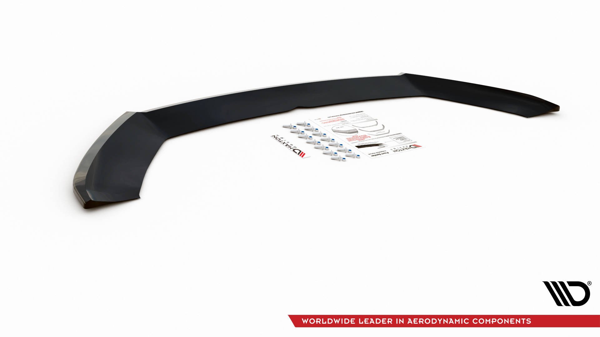 Maxton Design Cup Spoilerlippe Front Ansatz V.4 für Seat Leon Cupra / FR Mk3 FL schwarz Hochglanz