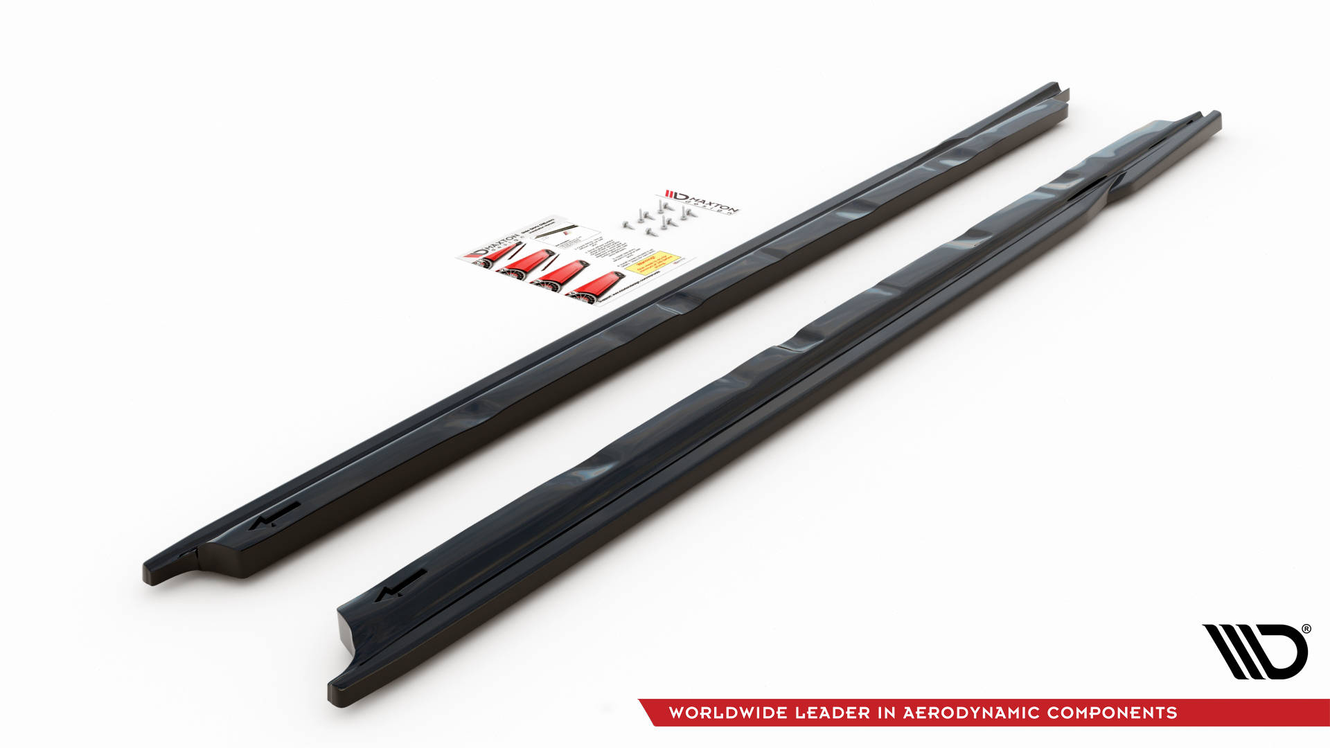Maxton Design Seitenschweller Ansatz für Audi A3 Sportback 8V schwarz Hochglanz