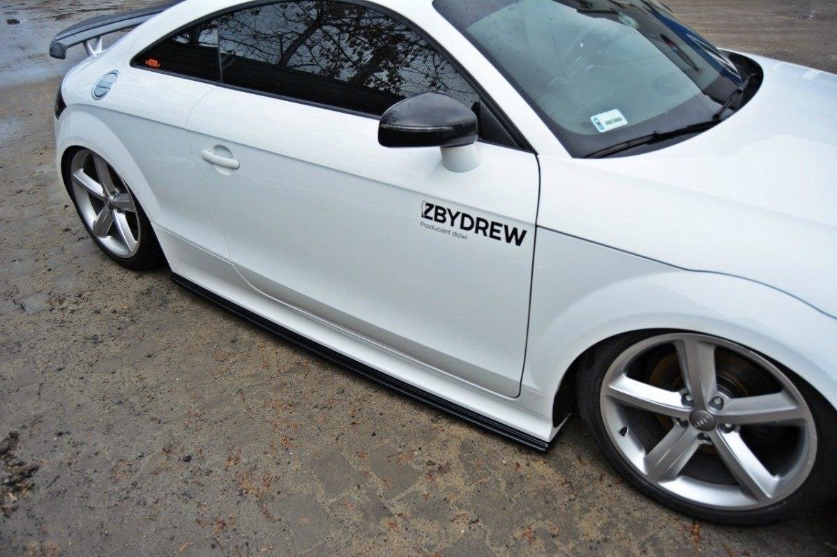 Maxton Design Seitenschweller Ansatz für Audi TT RS 8J schwarz Hochglanz