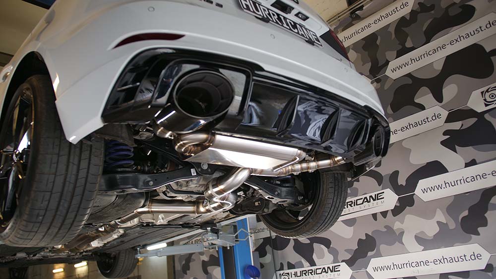 Hurricane 3,5" Auspuffanlage für Audi RS3 8V 400PS FL Sportback non OPF