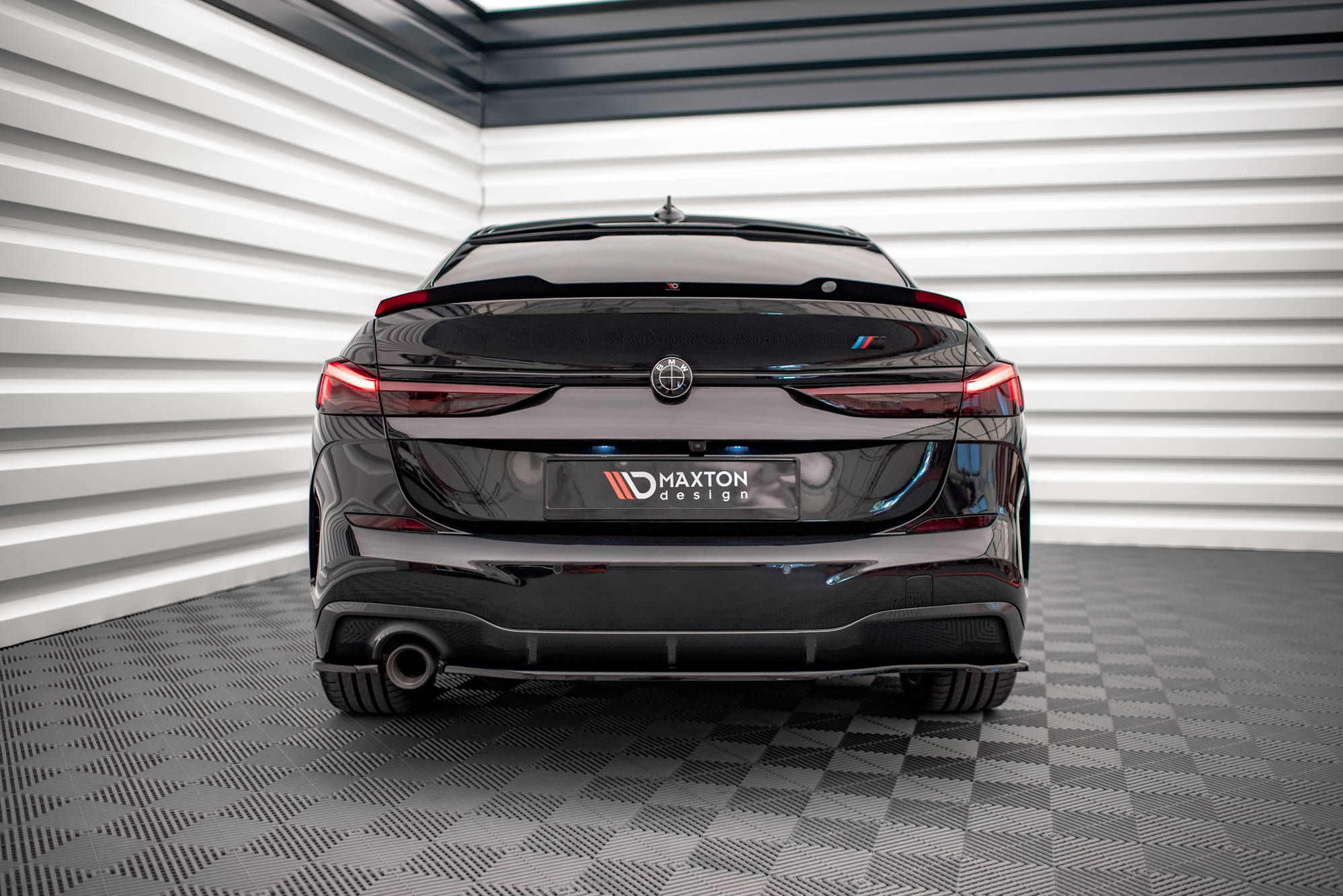 Maxton Design Spoiler CAP für BMW 2 Gran Coupe M-Paket F44 schwarz Hochglanz