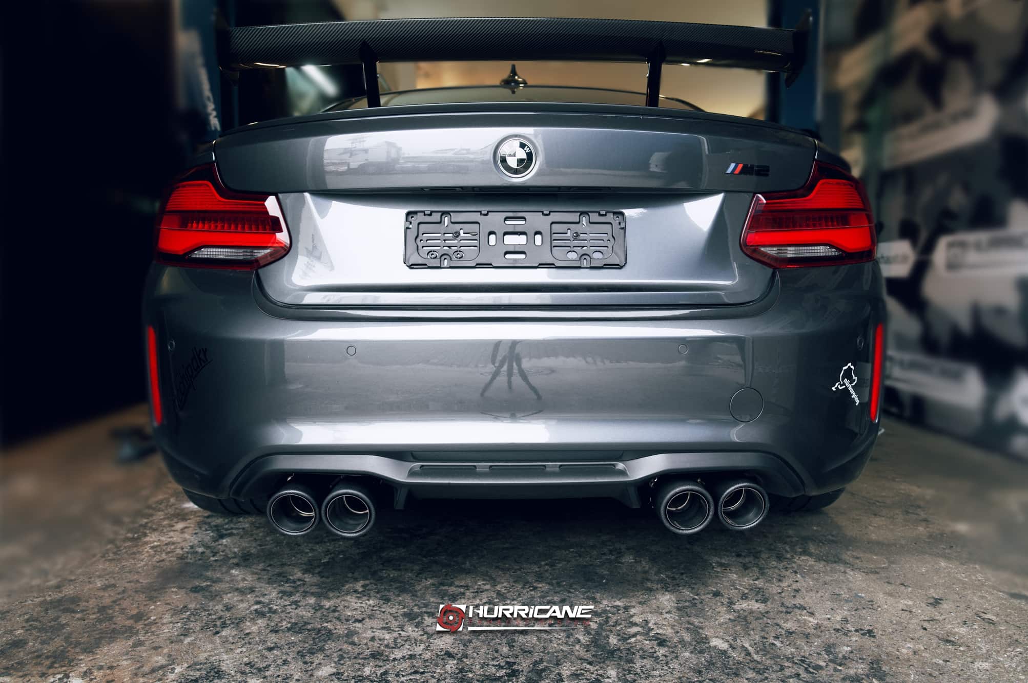 Hurricane 3,5" Auspuffanlage für BMW F87 M2 N55 370PS Hurricane 3,5" Auspuffanlage für BMW F87 M2 N55 370PS