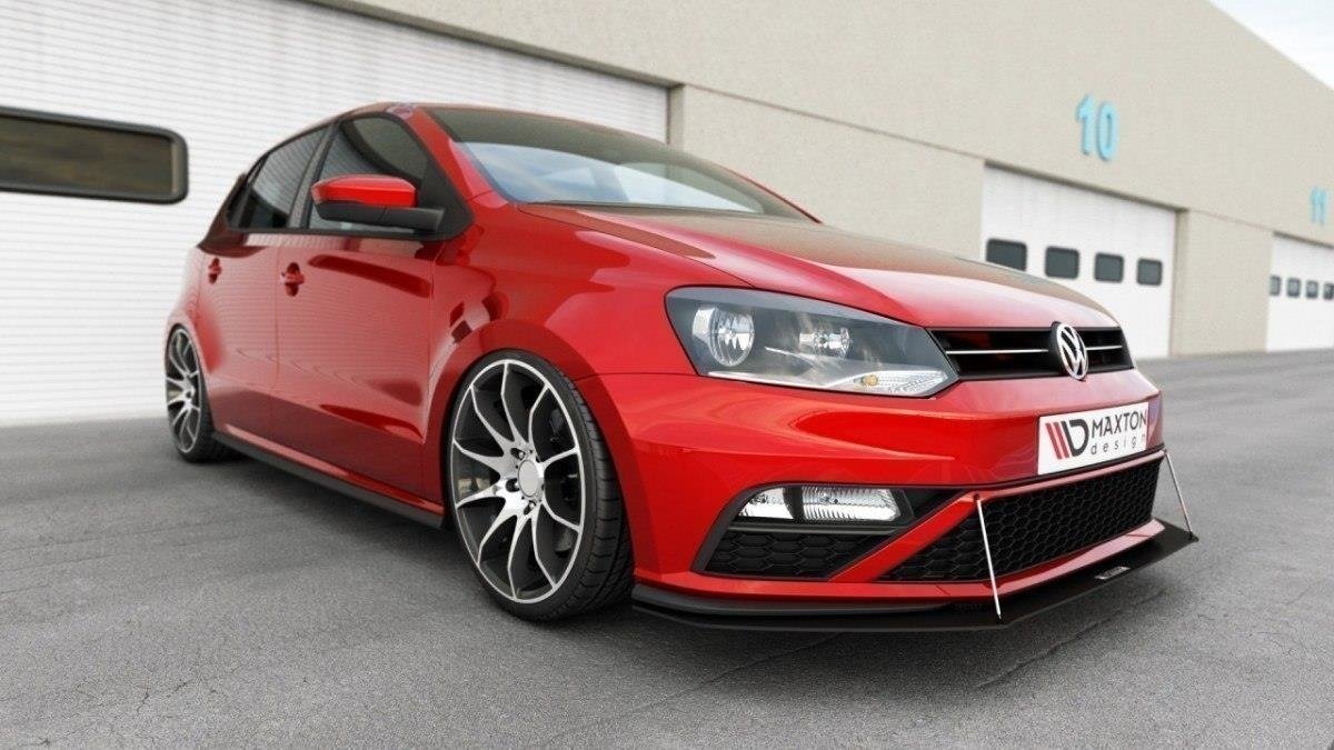 Maxton Design Racing Front Ansatz für VW POLO MK5 GTI Facelift