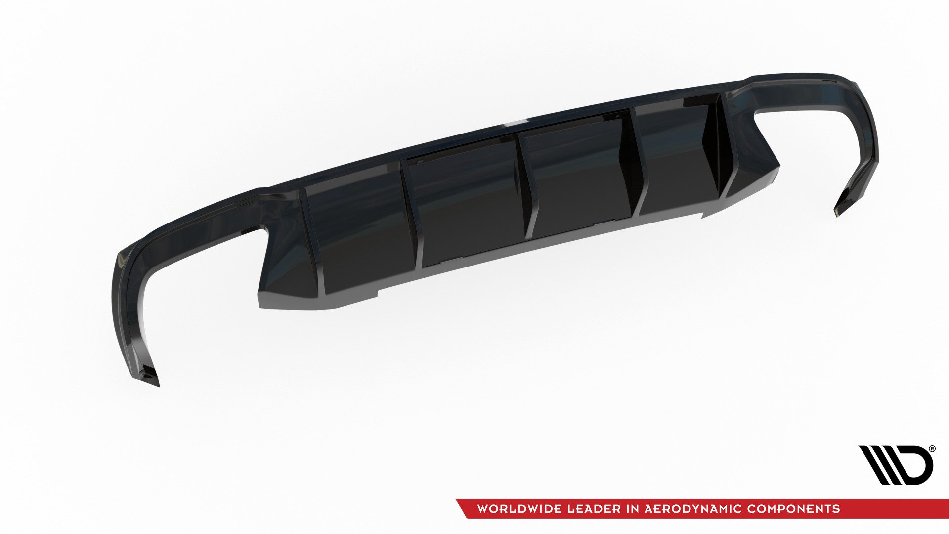 Maxton Design Diffusor Heck Ansatz V.2 Schwarz Hochglanz für Skoda Octavia RS Mk3 / Mk3 FL Hatchback / Kombi DIESEL