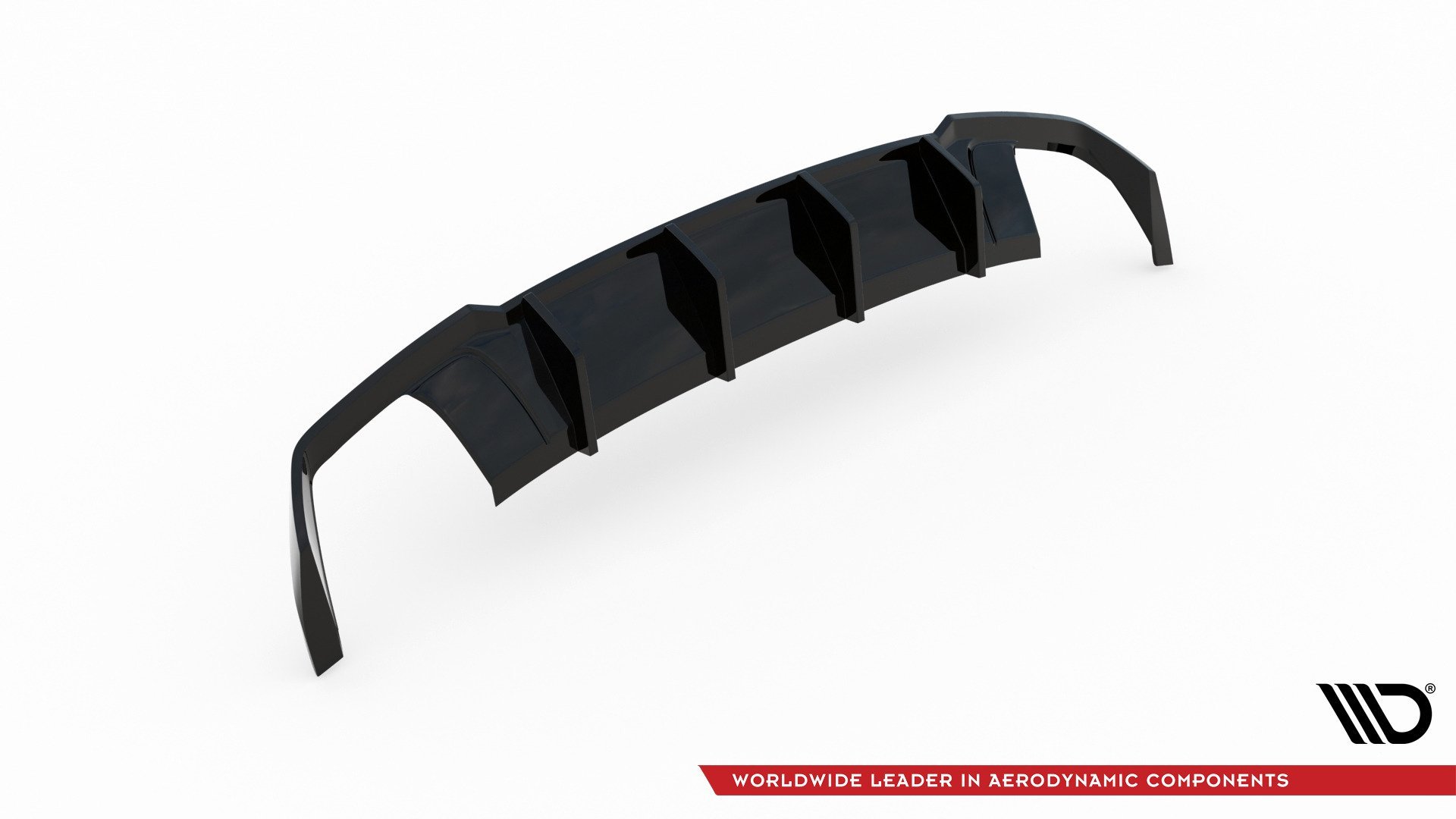 Maxton Design Heck Ansatz Diffusor V.2 für Seat Leon Cupra ST Mk3 FL schwarz Hochglanz