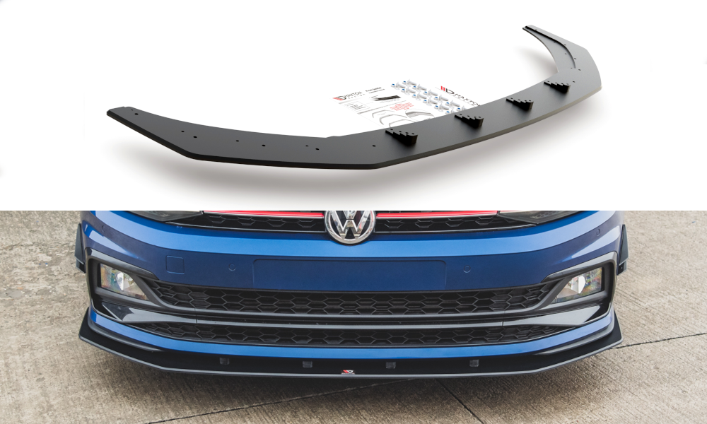 Maxton Design Robuste Racing Front Ansatz für passend für Volkswagen Polo GTI Mk6