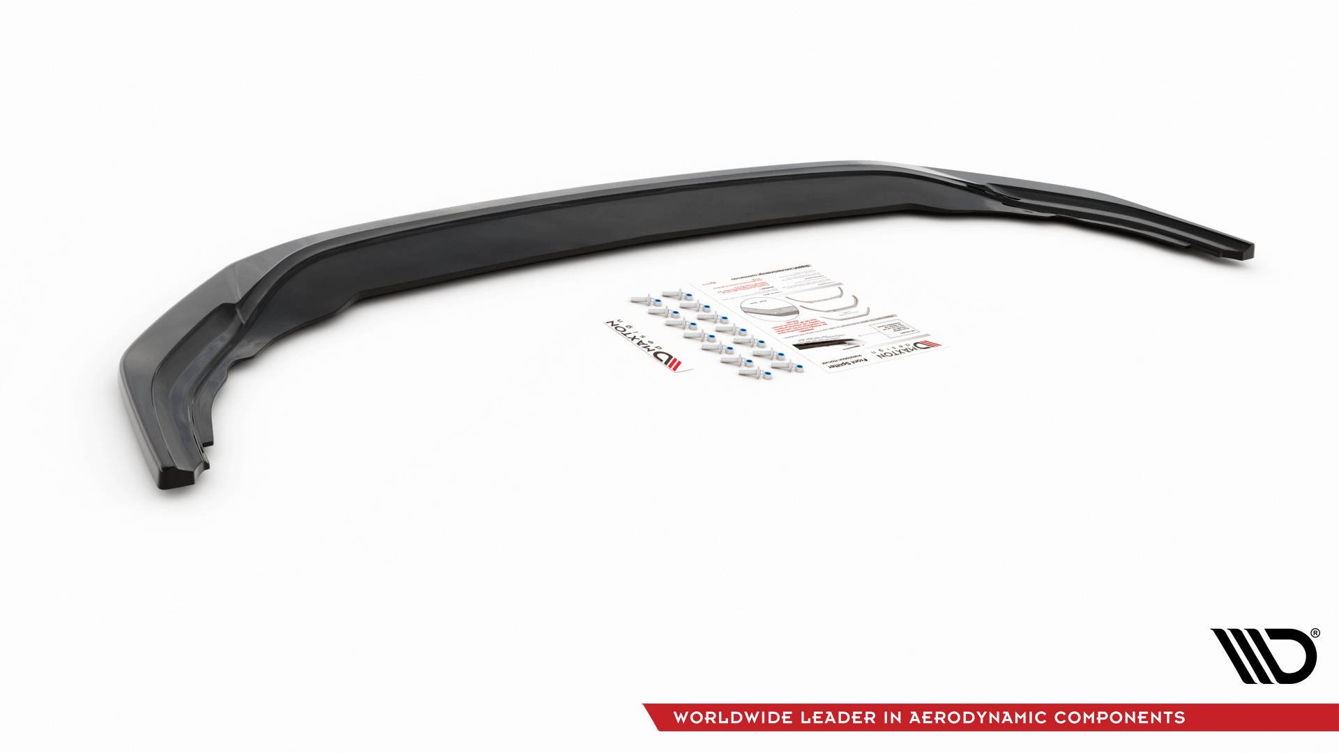 Maxton Design Front Ansatz V.3 für Volkswagen Golf R Mk8 schwarz Hochglanz