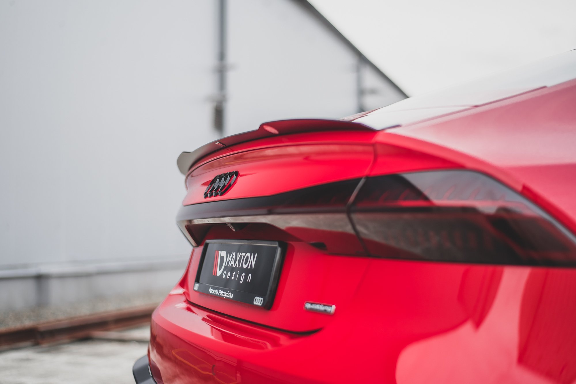 Maxton Design Spoiler CAP für Audi A7 C8 / C8 S-Line / S7 C8 / RS7 C8 schwarz Hochglanz