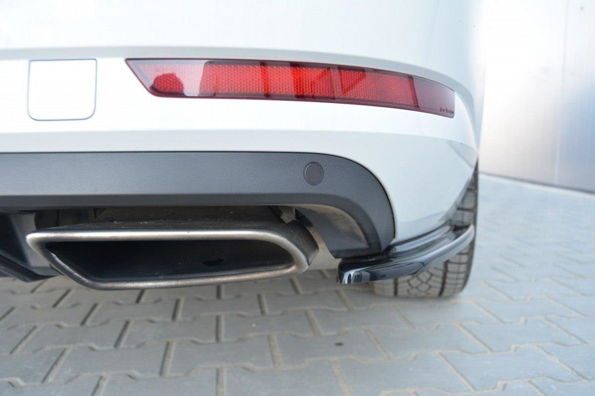 Maxton Design Heck Ansatz Flaps Diffusor für Skoda Superb Mk3 Hatchback / Kombi schwarz Hochglanz