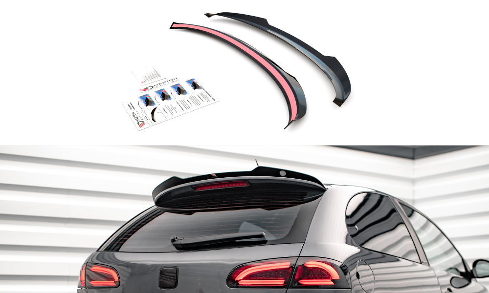 Maxton Design Spoiler CAP für Seat Ibiza Cupra Mk3 schwarz Hochglanz