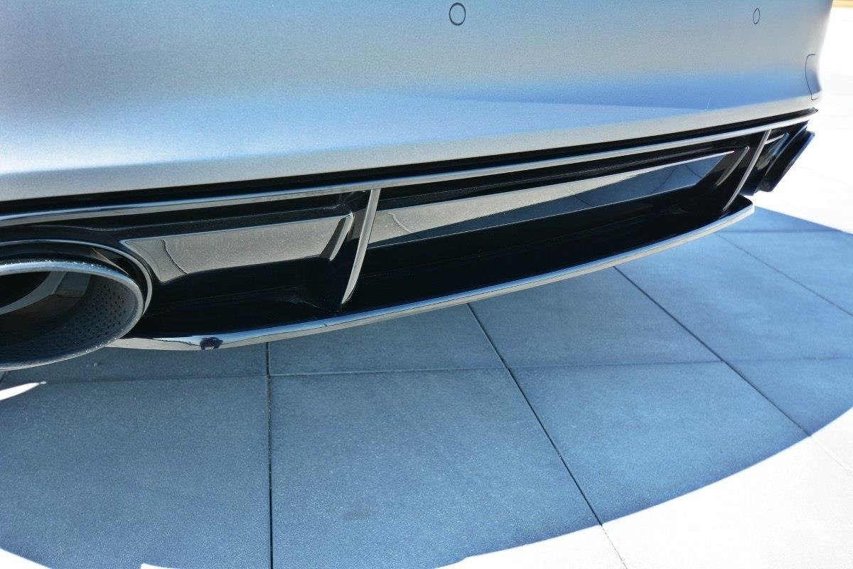Maxton Design Mittlerer Diffusor Heck Ansatz für Audi RS7 Facelift schwarz Hochglanz Maxton Design Mittlerer Diffusor Heck Ansatz für Audi RS7 Facelift schwarz Hochglanz