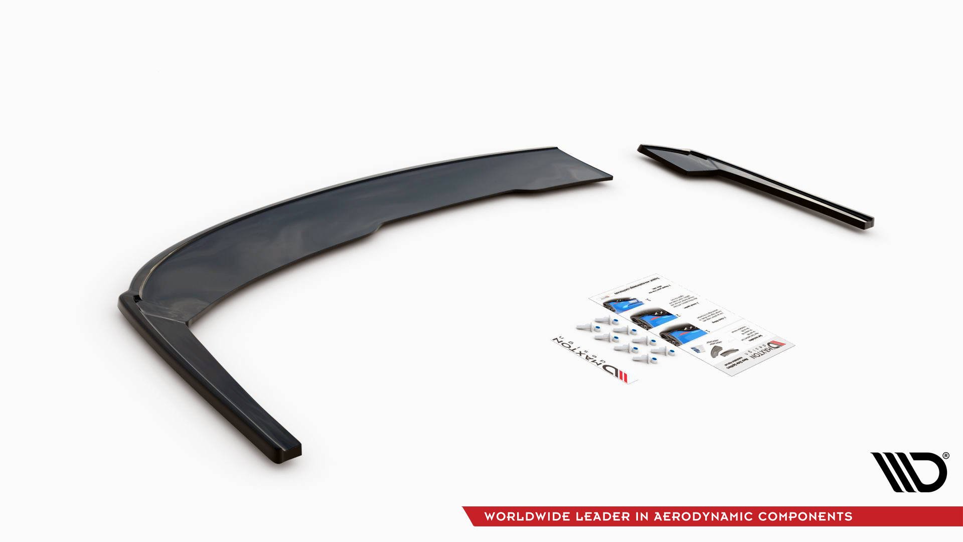 Maxton Design Heck Ansatz Flaps Diffusor V.2 für Audi A4 S-Line B9 schwarz Hochglanz