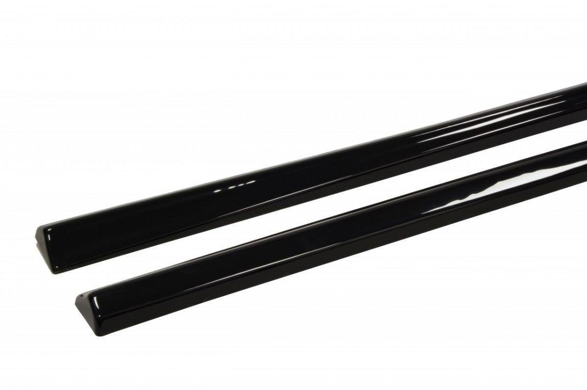 Maxton Design Seitenschweller Ansatz für Audi S3 / A3 S-Line 8V / 8V FL Sportback schwarz Hochglanz
