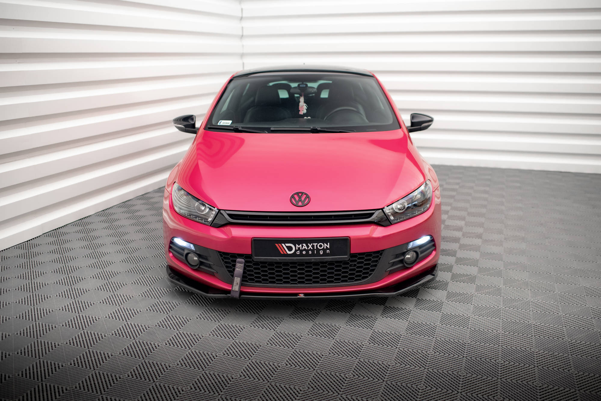 Maxton Design Front Ansatz V.2 für Volkswagen Scirocco Mk3 schwarz Hochglanz