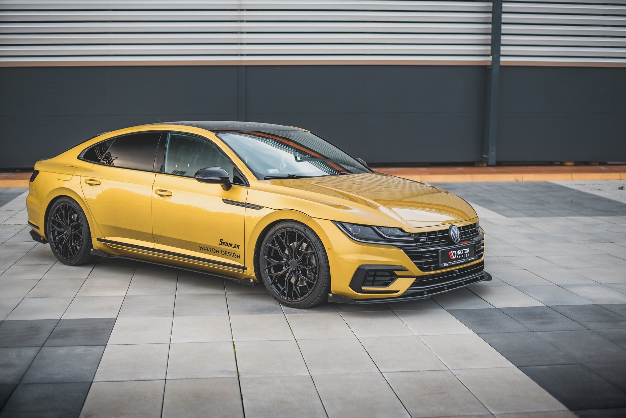 Maxton Design Flaps Volkswagen Arteon R-Line schwarz Hochglanz