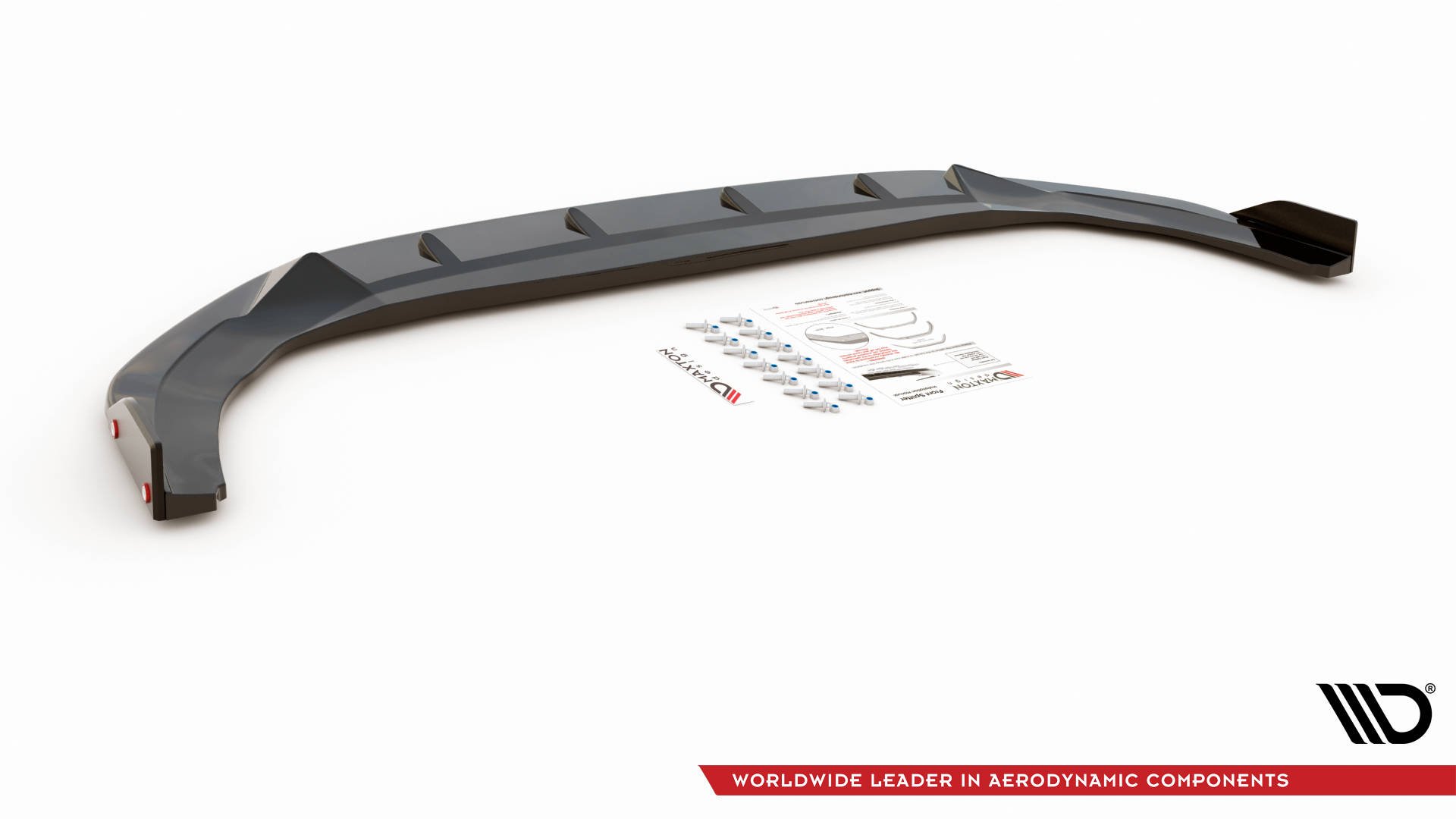Maxton Design Front Ansatz V.3 +Flaps für Volkswagen Golf 8 GTI