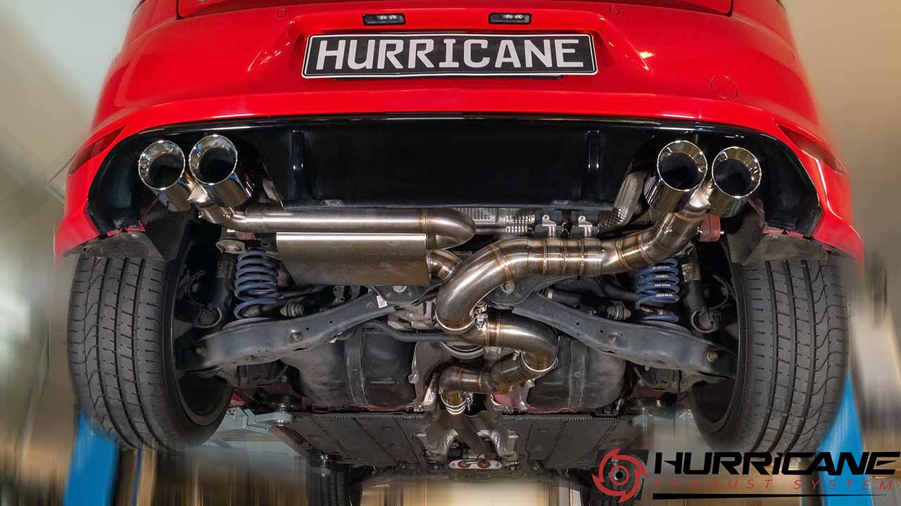 Hurricane 3,5" Auspuffanlage für VW Golf 7 R VFL V2