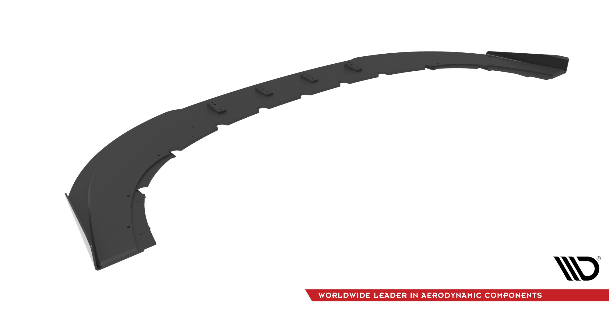 Maxton Design Street Pro Front Ansatz für +Flaps für + Flaps Audi RS6 Avant C6 schwarz Hochglanz