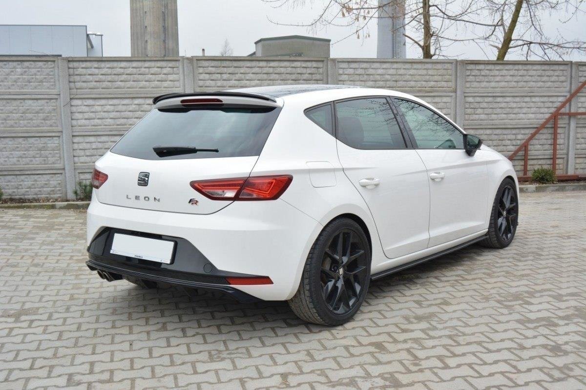 Maxton Design Diffusor Heck Ansatz für SEAT LEON III FR schwarz Hochglanz Maxton Design Diffusor Heck Ansatz für SEAT LEON III FR schwarz Hochglanz