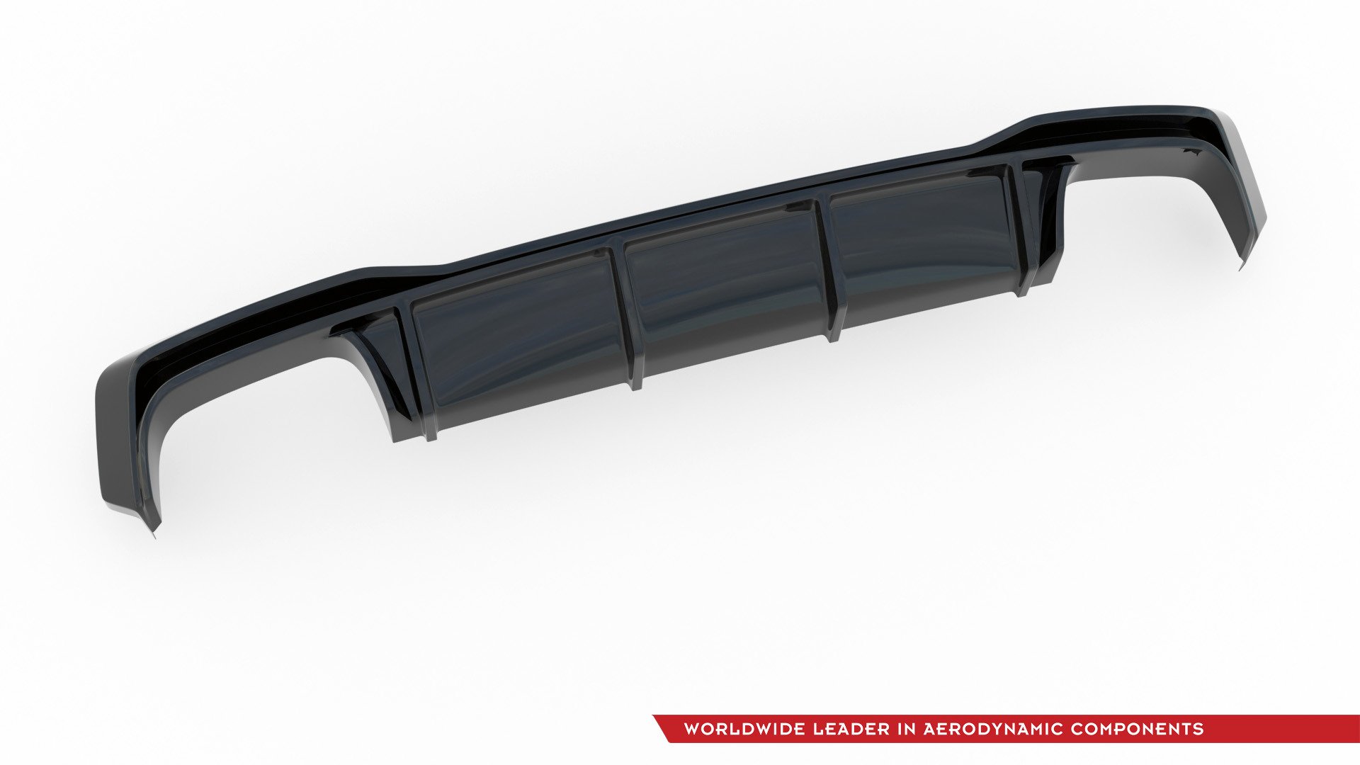Maxton Design Diffusor Heck Ansatz für Audi S7 C8 schwarz Hochglanz
