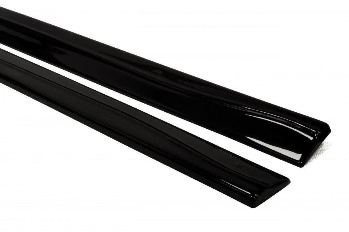 Maxton Design Seitenschweller Ansatz für BMW 4er F32 M Paket schwarz Hochglanz