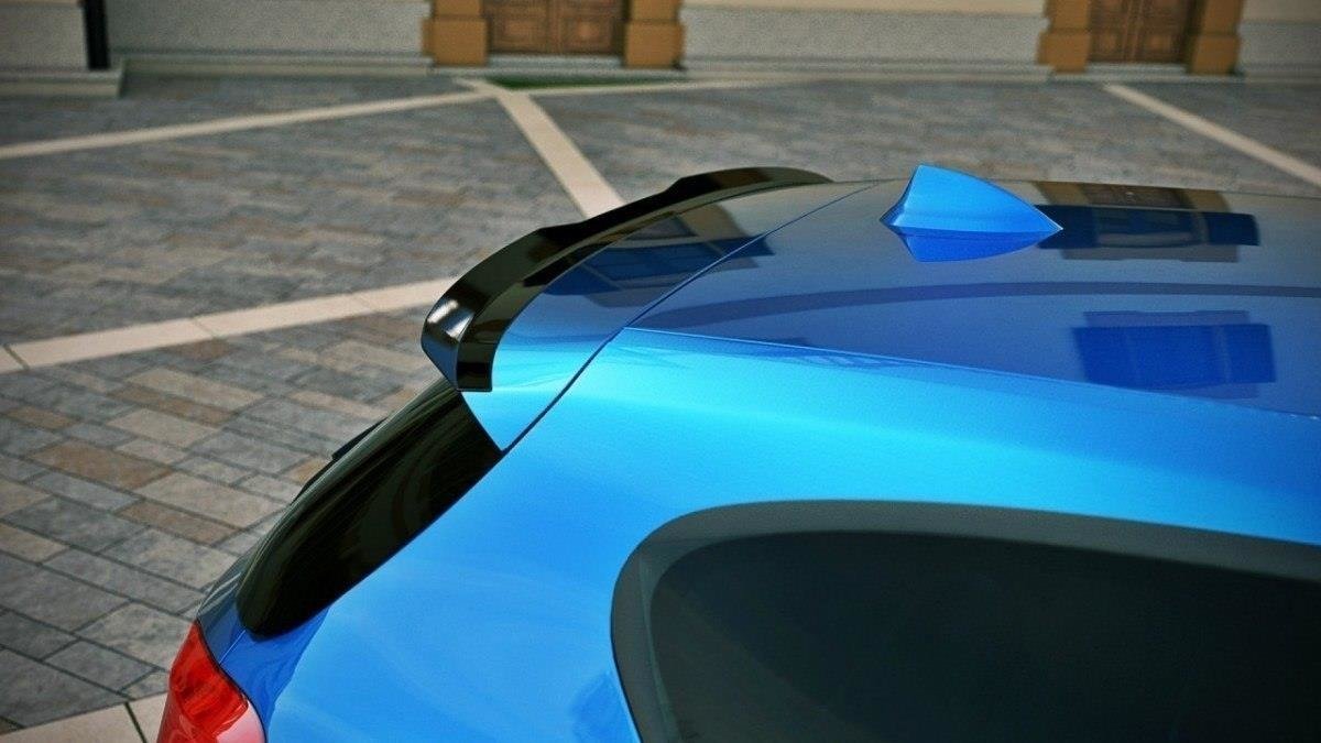 Maxton Design Spoiler CAP für BMW 1er F20/F21 M-Power schwarz Hochglanz