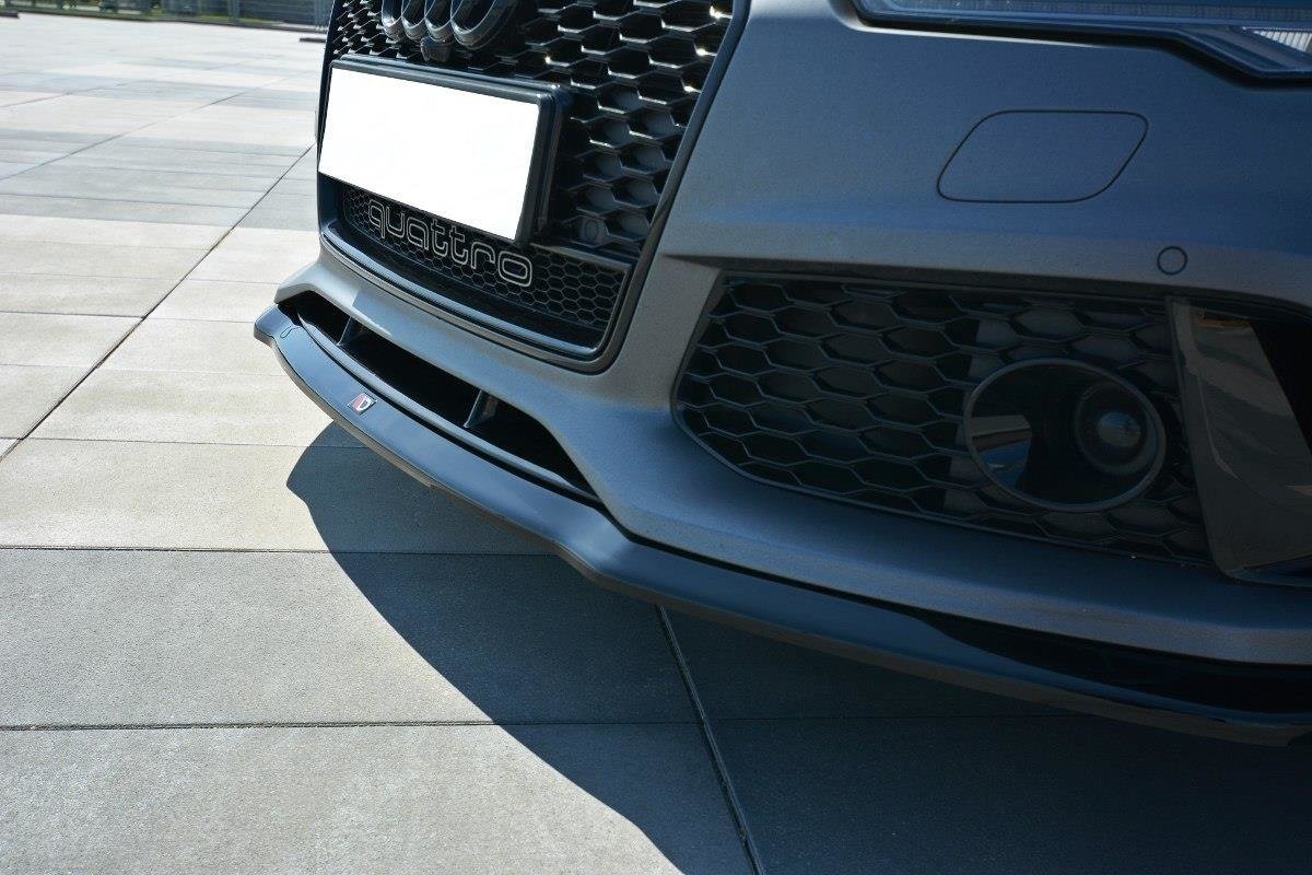 Maxton Design Front Ansatz V.2 für Audi RS7 Facelift schwarz Hochglanz