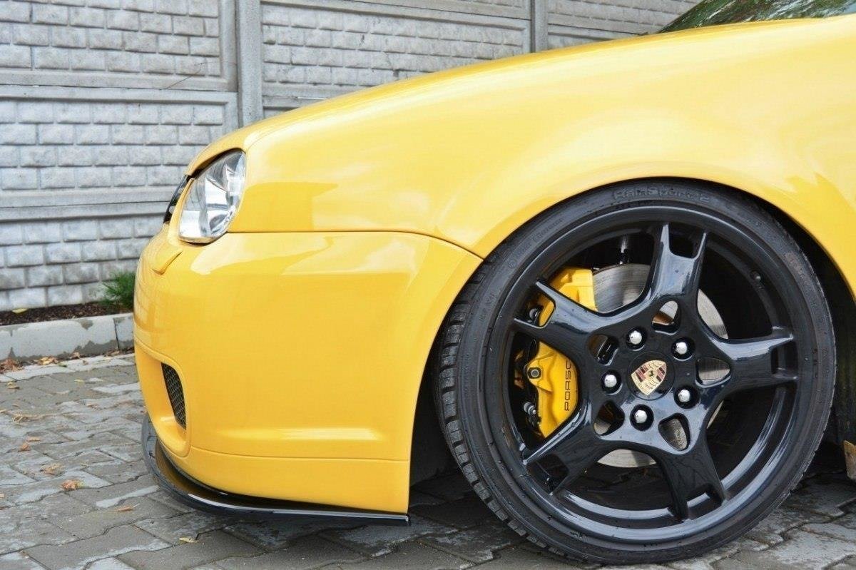 Maxton Design Front Ansatz für VW GOLF 4 R32 schwarz Hochglanz