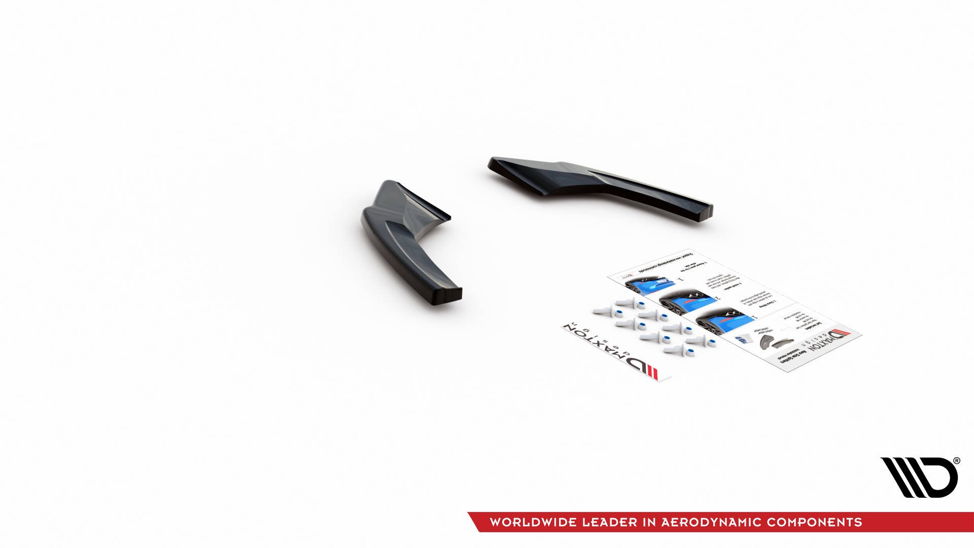 Maxton Design Heck Ansatz Flaps Diffusor V.1 +Flaps für Volkswagen Golf 8 GTI Clubsport
