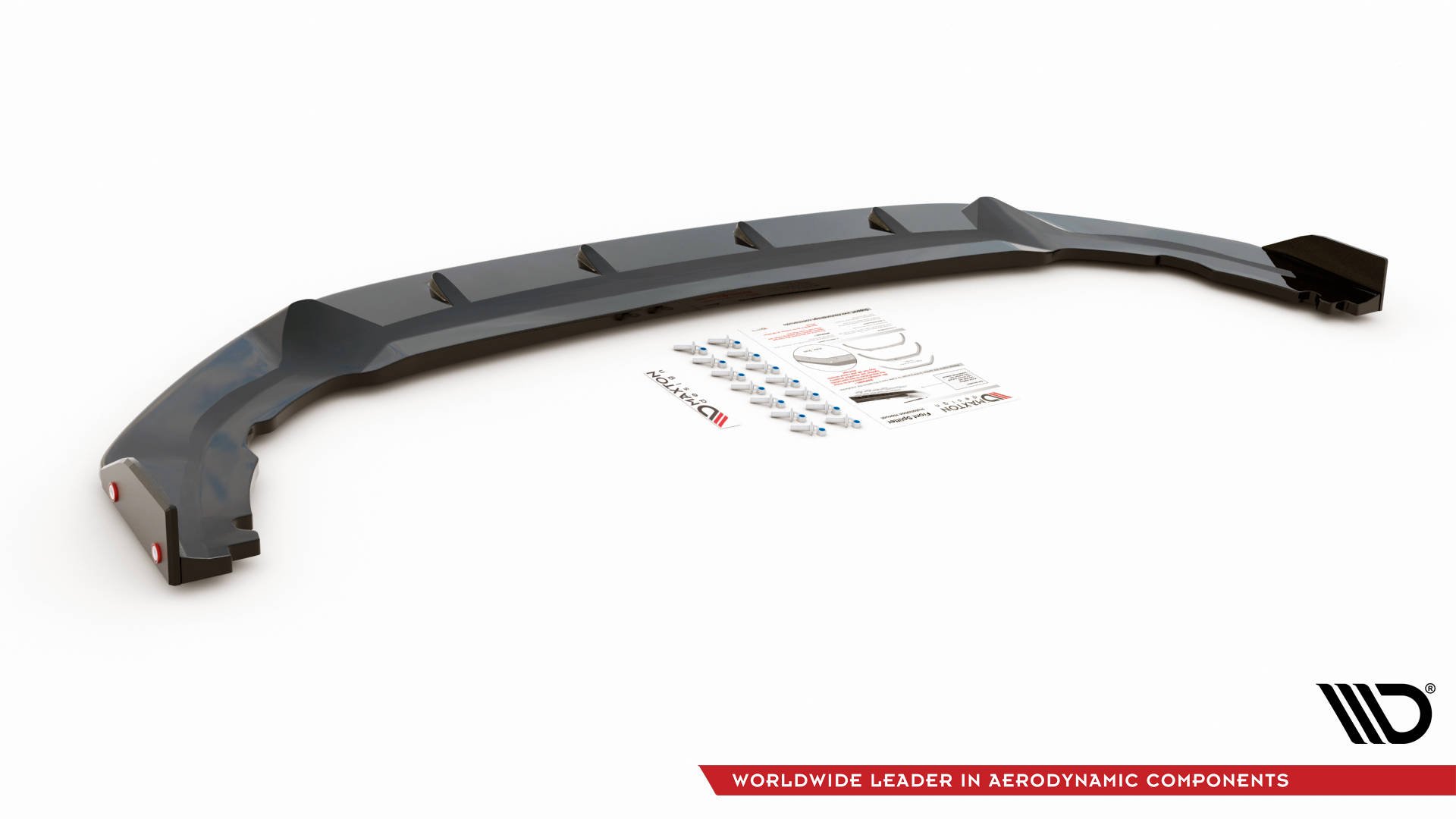 Maxton Design Front Ansatz V.1 +Flaps für Volkswagen Golf 8 GTI Clubsport