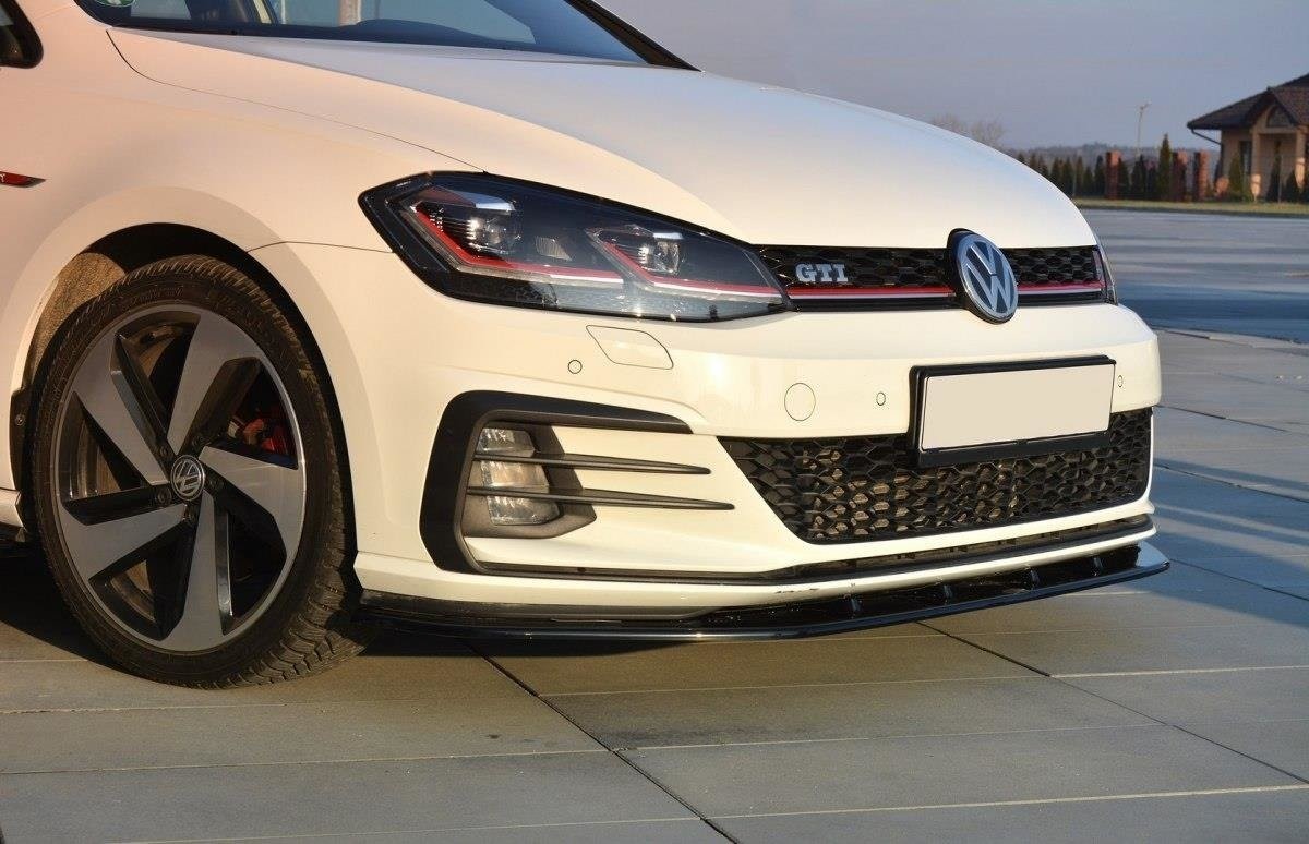 Maxton Design Cup Spoilerlippe Front Ansatz für VW GOLF 7 GTI FACELIFT V.1