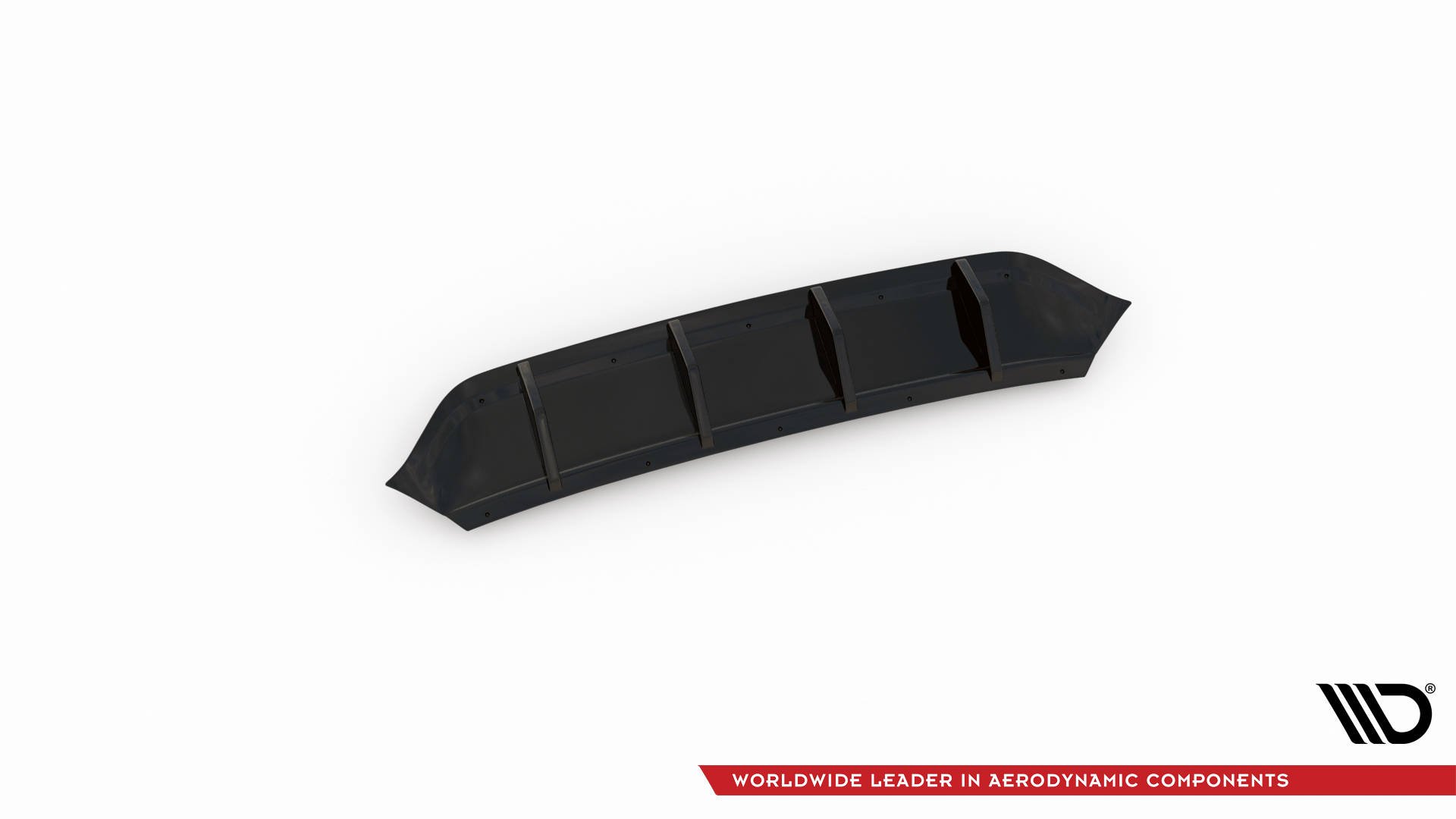 Maxton Design Diffusor Heck Ansatz für Volkswagen Arteon R-Line Facelift schwarz Hochglanz