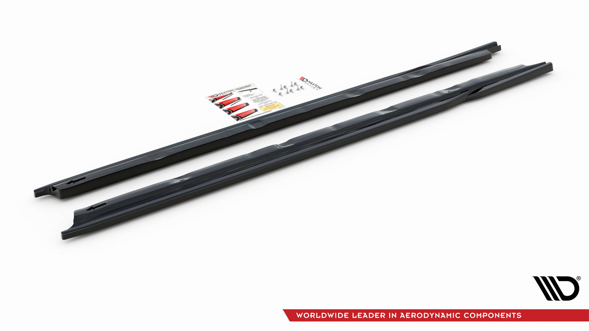 Maxton Design Seitenschweller Ansatz für Audi A3 Sportback 8V schwarz Hochglanz
