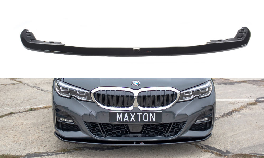 Maxton Design Front Ansatz V.3 für BMW 3er G20 M Paket schwarz Hochglanz