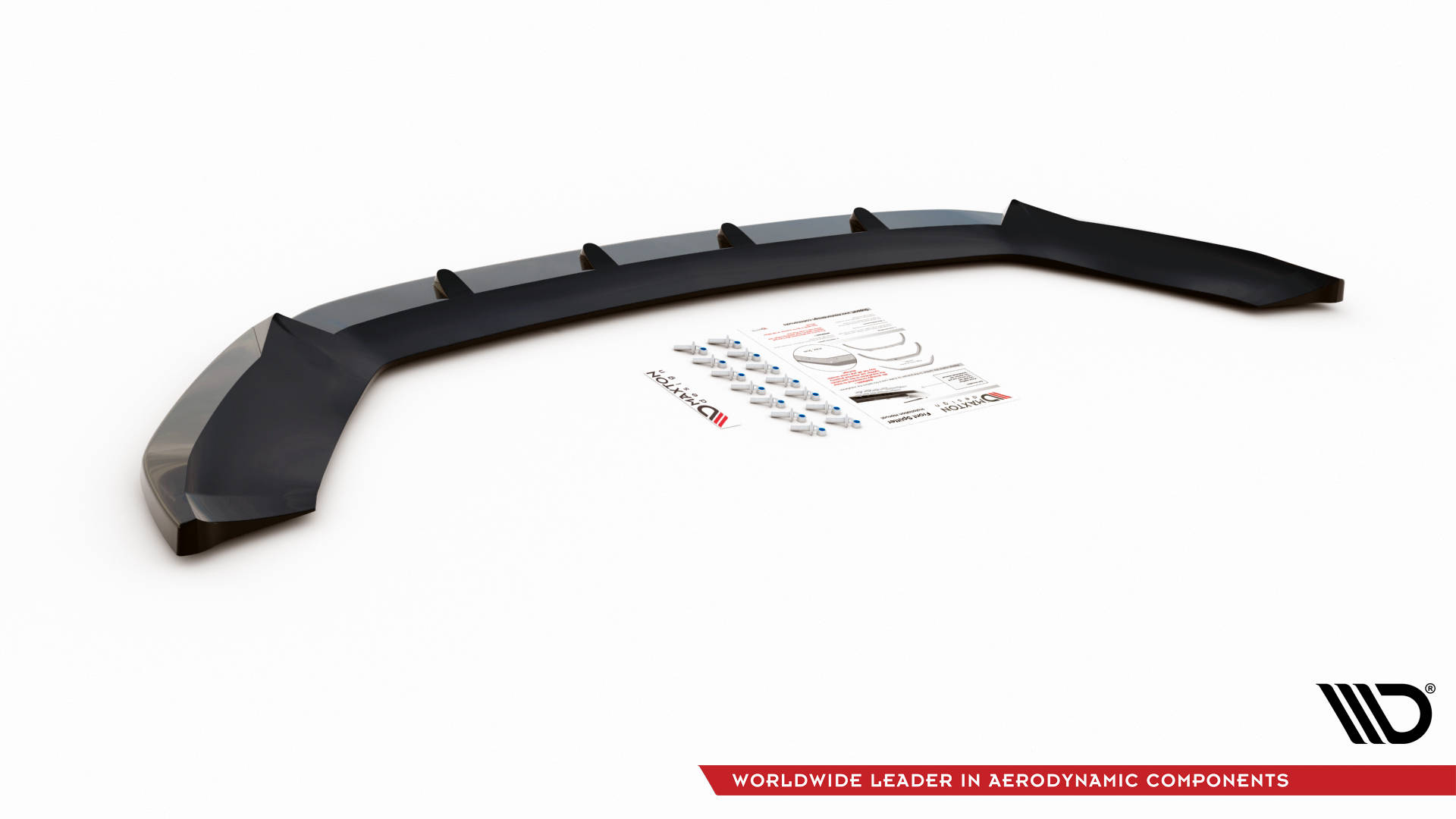 Maxton Design Front Ansatz V.1 für Seat Leon FR / Cupra Mk3 schwarz Hochglanz
