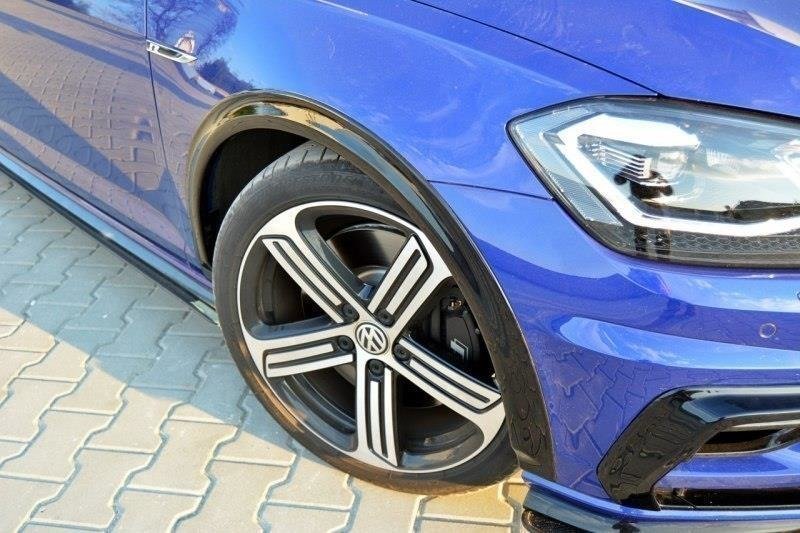Maxton Design Kotflügelverlängerung VW Golf 7 R / R-Line Facelift schwarz Hochglanz