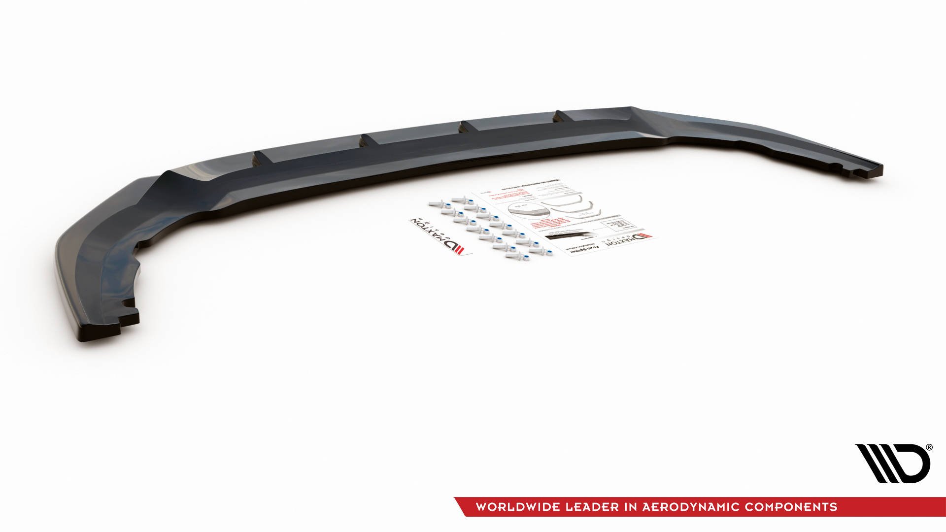 Maxton Design Front Ansatz V.2 für Volkswagen Golf 8 GTI Clubsport schwarz Hochglanz