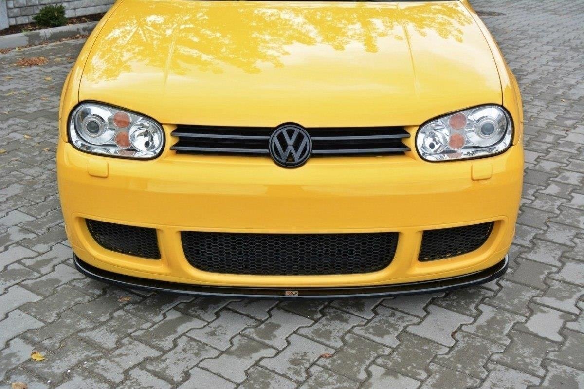Maxton Design Front Ansatz für VW GOLF 4 R32 schwarz Hochglanz