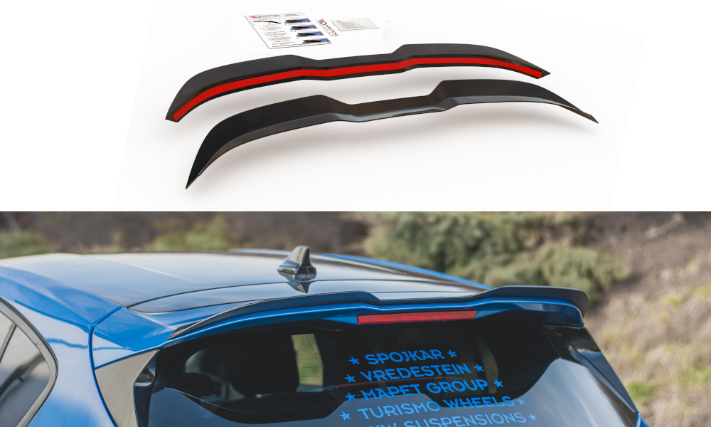 Maxton Design Spoiler CAP V.1 für Ford Focus ST Mk4 schwarz Hochglanz