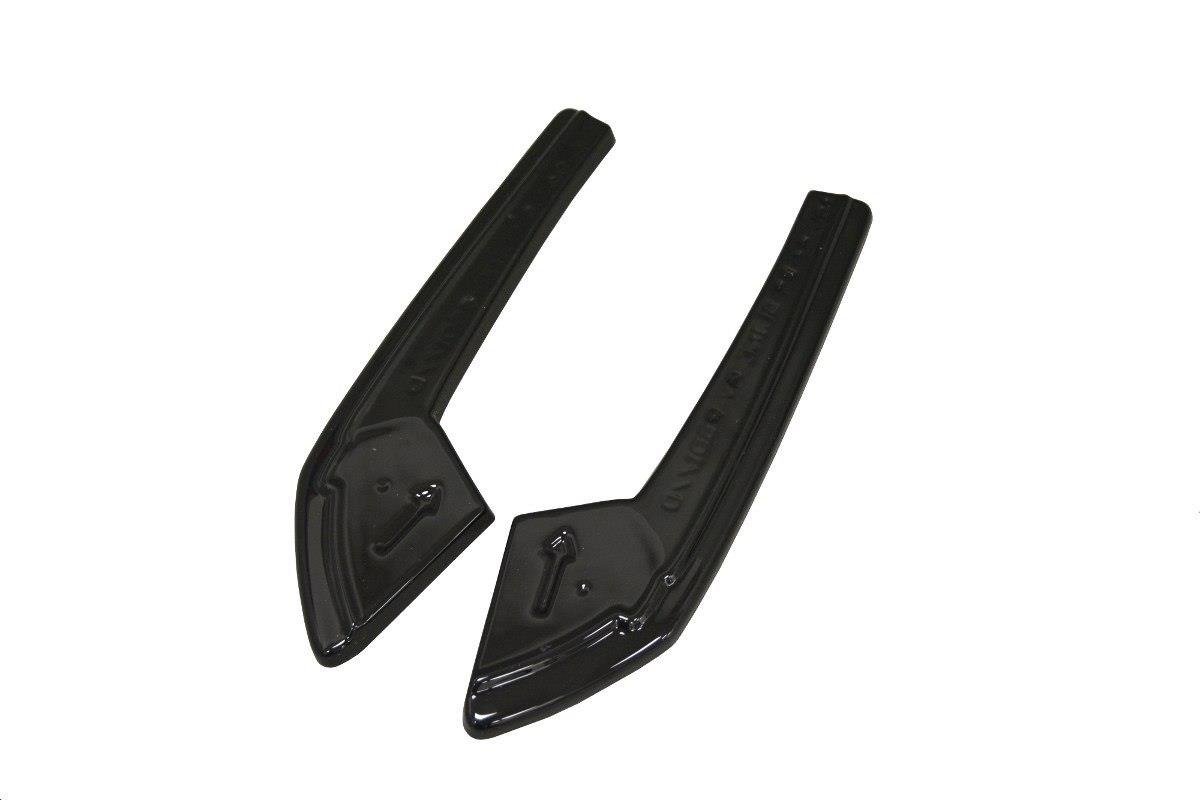 Maxton Design Heck Ansatz Flaps Diffusor für Audi A4 B9 S-Line schwarz Hochglanz